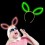Serre-tête Fluorescentes Oreilles Bugs Bunny