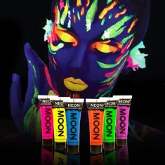 Peinture fluorescente pour le corps, maquillage lumineux, Phosphorescent,  tatouage, henné, Festival, gemme pour le visage, BTZ1 TSLM2