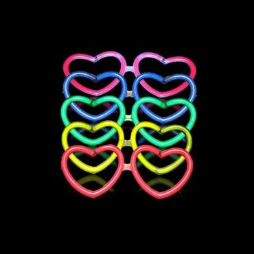 Gafas LED con forma de corazón