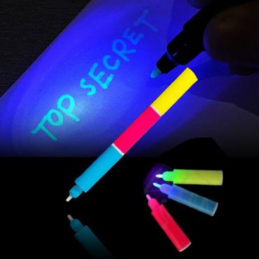 10 sentito penna inchiostro invisibile ultravioletta lampada a raggi  ultravioletti con il viola