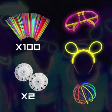 Pack Pulseras Luminosas Multicolor Glow 100, 200, 500, 1000 unidades.  Barritas Fluorescentes Stick. La vida en