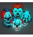 LED Sound Clown Mask