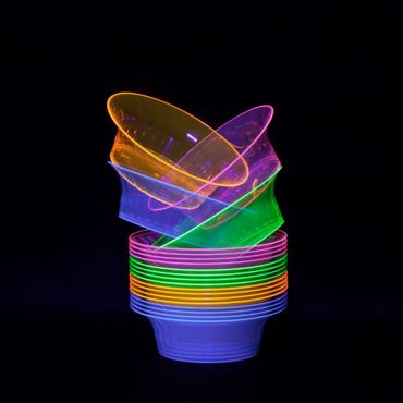 Vaisselle Fluorescente UV Lumière Noire / Vaisselle Fluo