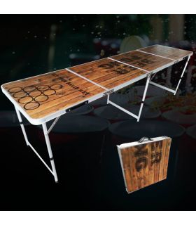Ensemble de table de bière pong table de bière aluminium table de fête jeu  de bi