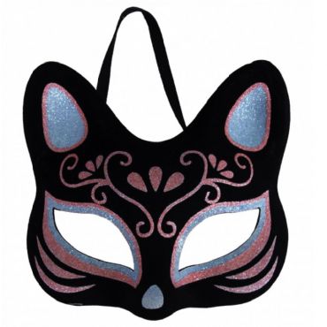 Maschera Gatto con Glitter UV