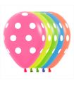 Ultraviolet Balloons with Polka Dot Print