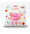 Pack Globos Gender Reveal con Globo en Forma de Pie y con Otros Globos