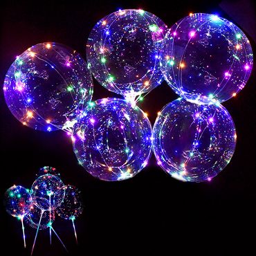 lungebetændelse Formuler dræbe Transparent LED Ballons | Balloons with LED Light