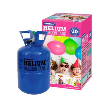 Bombona de helio con 200 globos y cinta - Partywinkel