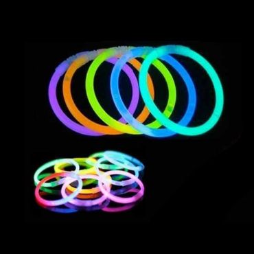 Single Color Glow Craft Kit - Circular Connectors for Glow Bracelets