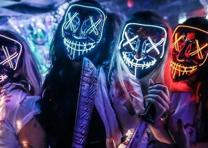 Máscaras LED complementos Carnaval